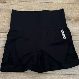 GYMSHARK black gym shorts size small